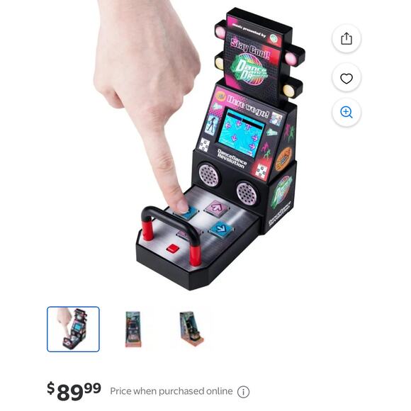 MINI Boardwalk Arcade Dane Dance Revolution Micro Video Game Cabinet & Galaga - Picture 5 of 9